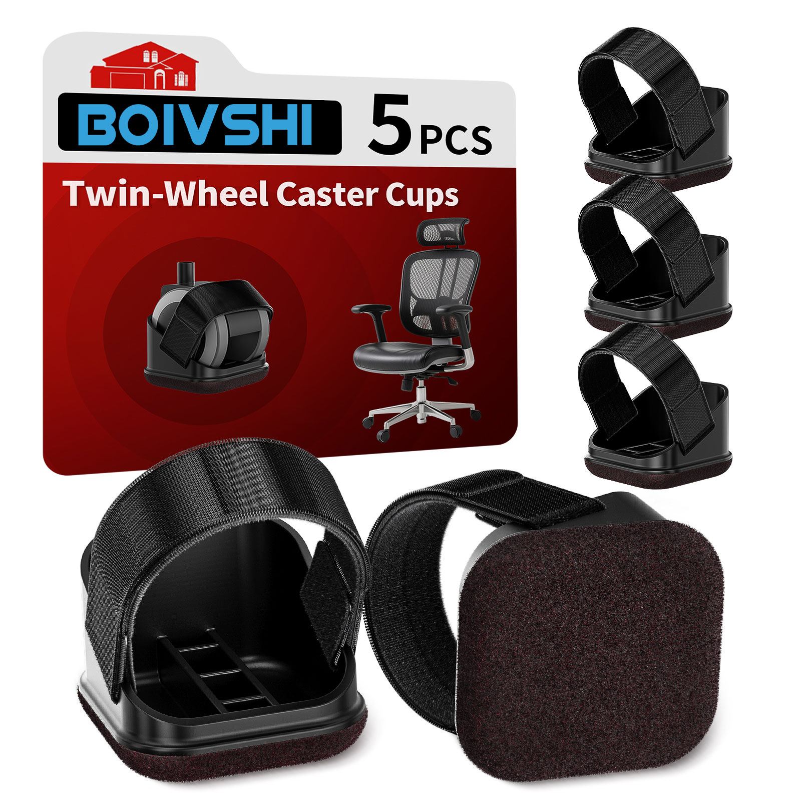 Work Office Furniture - 5PCS Chair Leg Protectors Office Chair