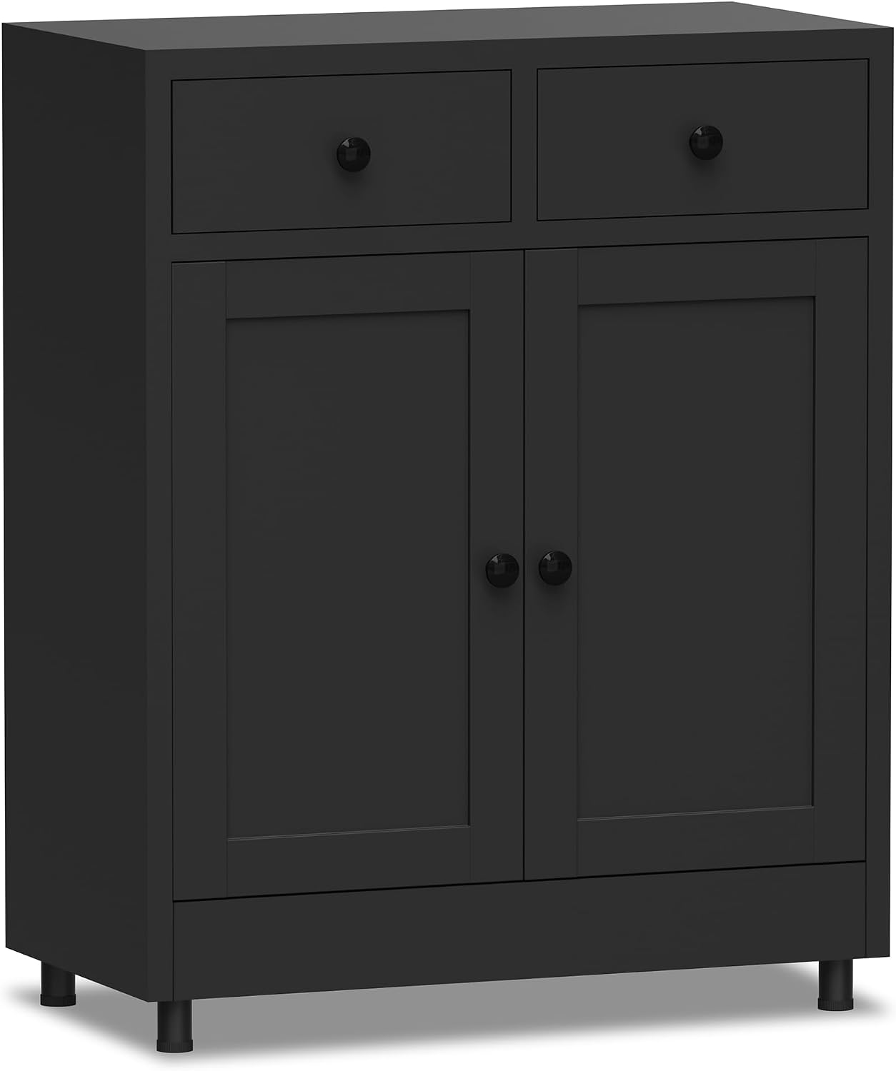 Credenza Office Storage - Metal Storage Cabinet With Drawers, Adjustable