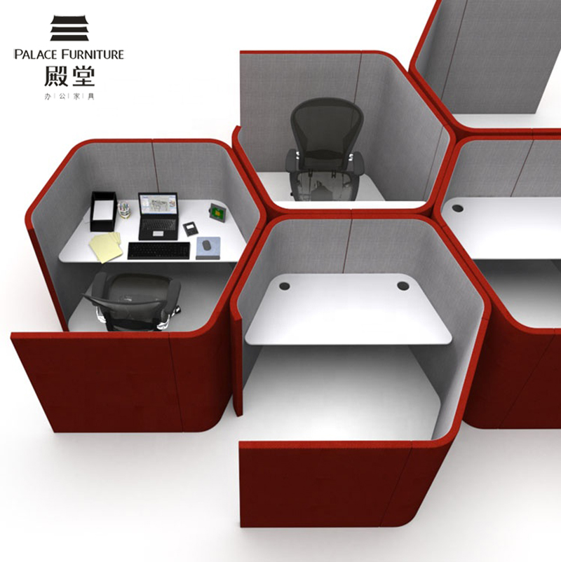 Work Office Furniture - Modular High Partition Sofa Acoustic Curve
