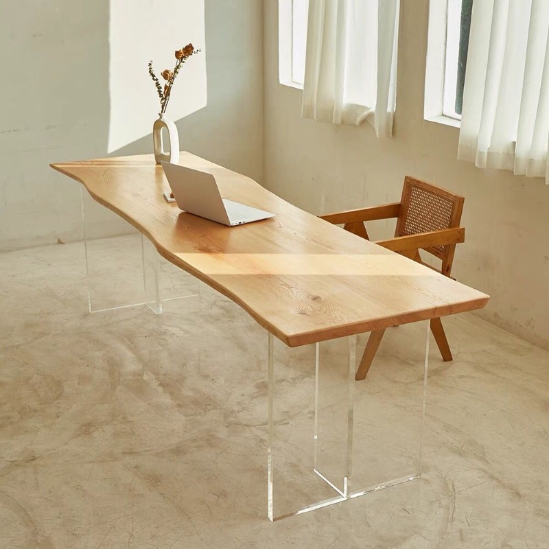 Nordic Solid Wood Acrylic Floa - đánh giá và giá Office Furniture And Desks