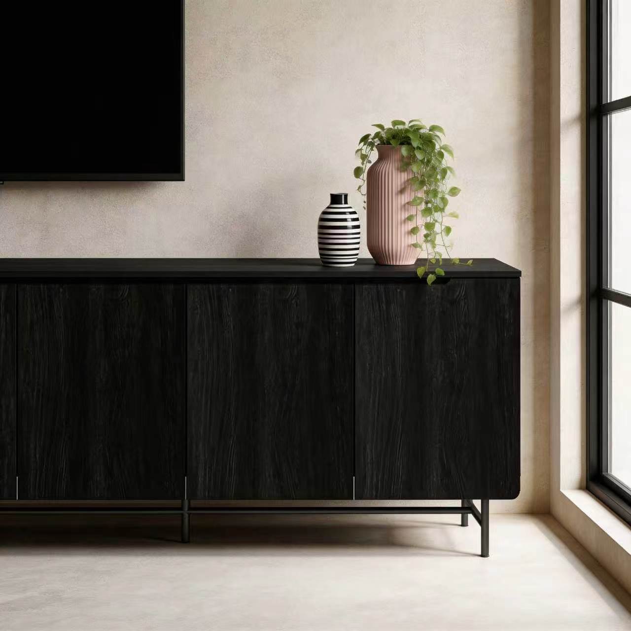 68in Large Fluted Sideboard Ca - đánh giá và giá Credenza Office Storage
