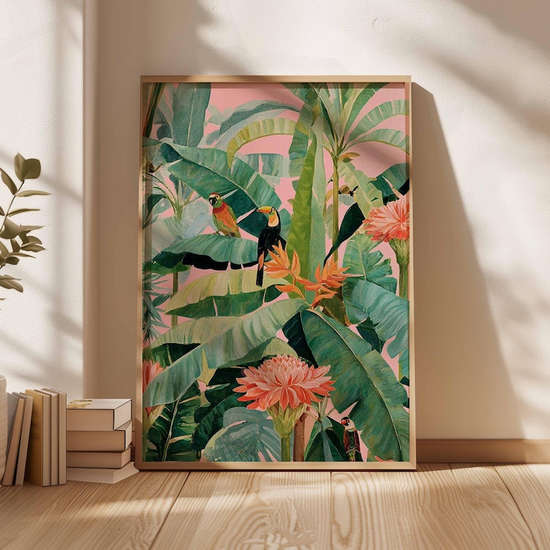 1pc Retro Tropical Canvas Post - đánh giá và giá Office Furniture Design