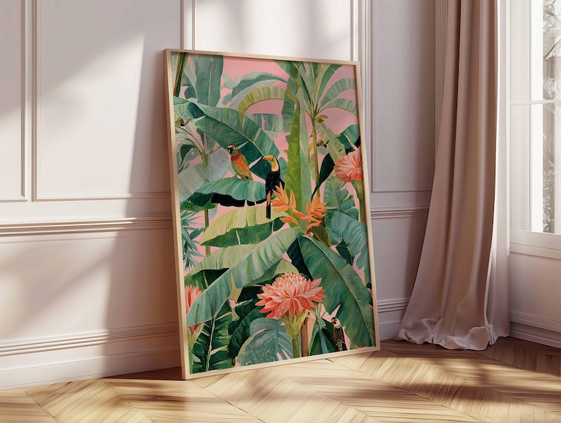 1pc Retro Tropical Canvas Post - đánh giá và giá Office Furniture Design
