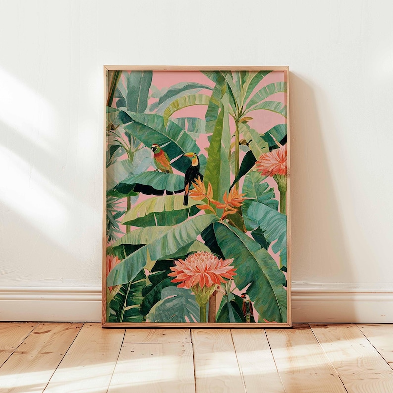 1pc Retro Tropical Canvas Post - đánh giá và giá Office Furniture Design