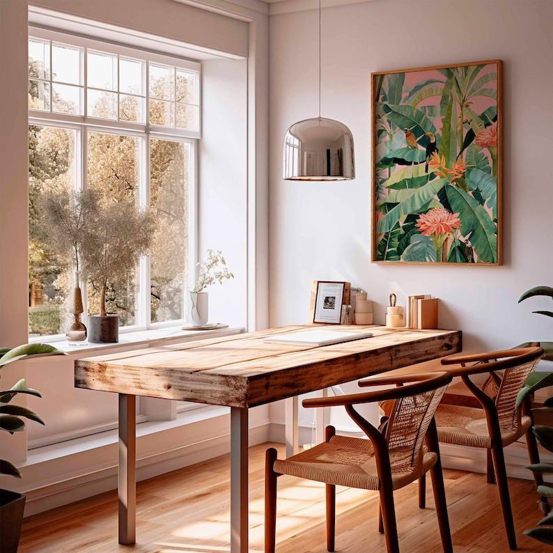 1pc Retro Tropical Canvas Post - đánh giá và giá Office Furniture Design