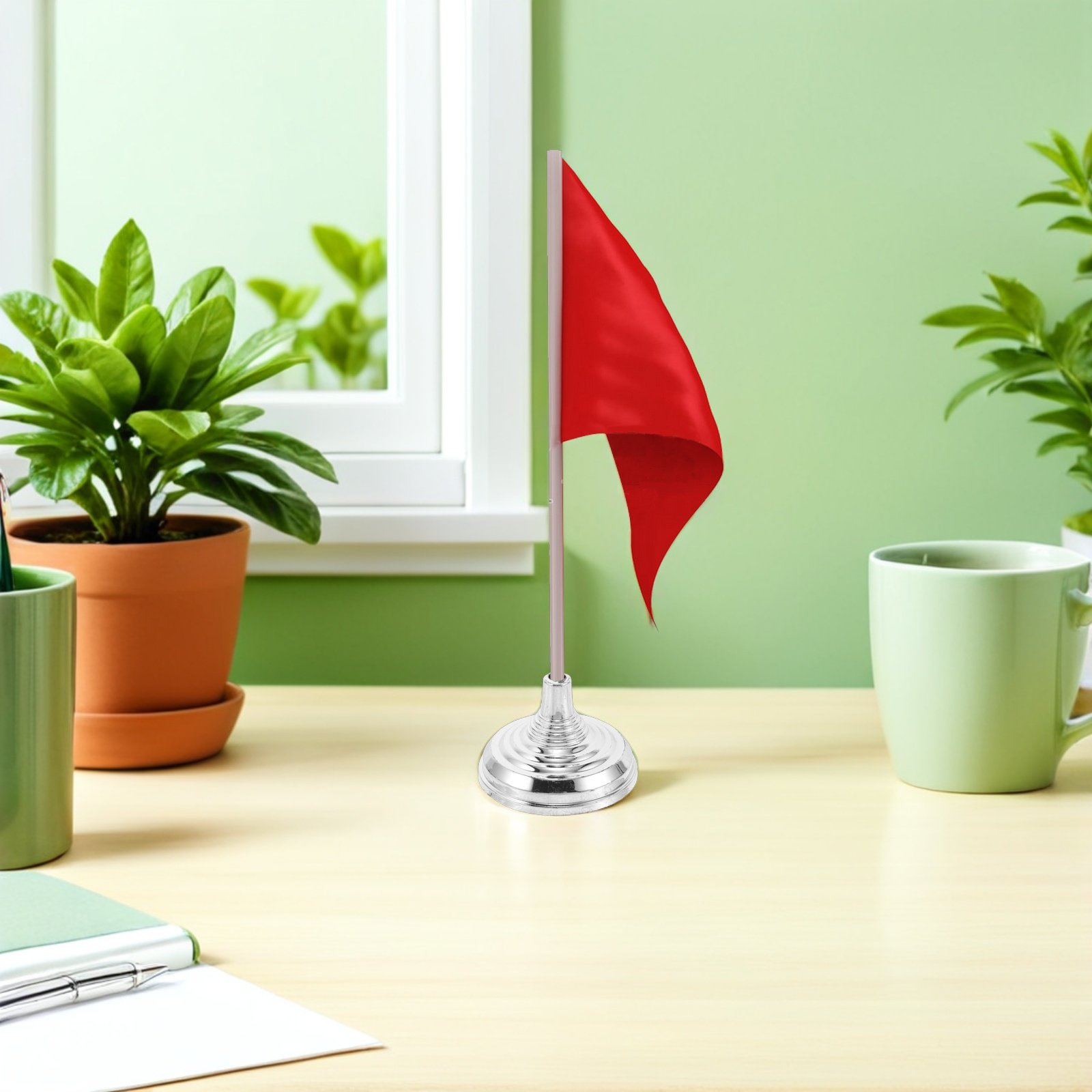 12Pcs Silver Mini Desk Flag St - đánh giá và giá Office Furniture Design
