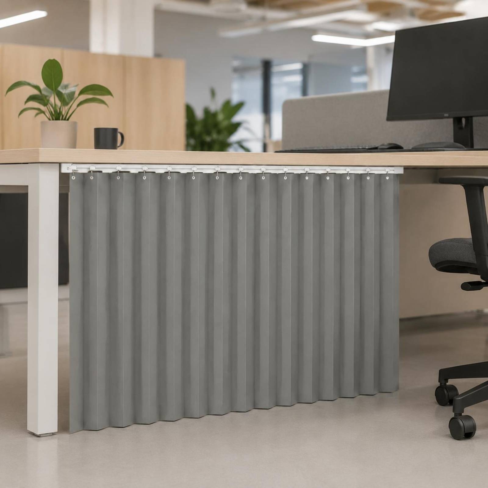 Desk Privacy Curtain Wind Bloc - đánh giá và giá Office Furniture And Desks