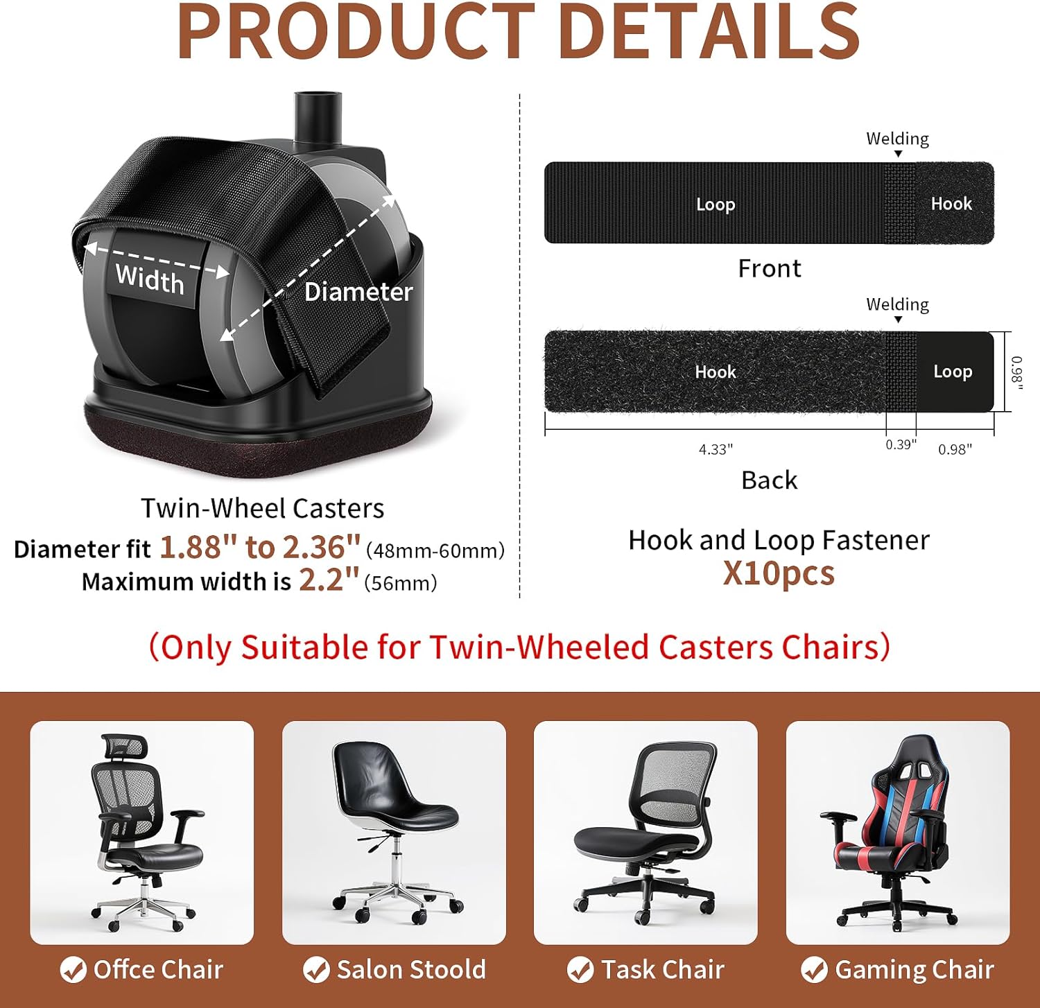 5PCS Chair Leg Protectors Offi - đánh giá và giá Work Office Furniture