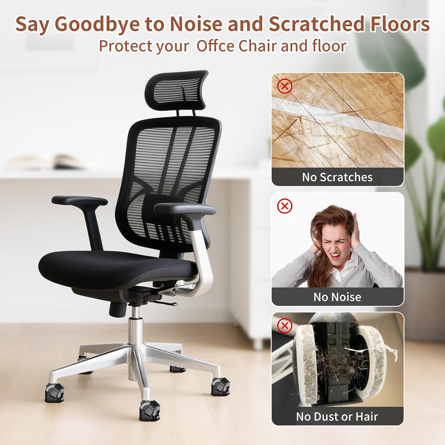 5PCS Chair Leg Protectors Offi - đánh giá và giá Work Office Furniture
