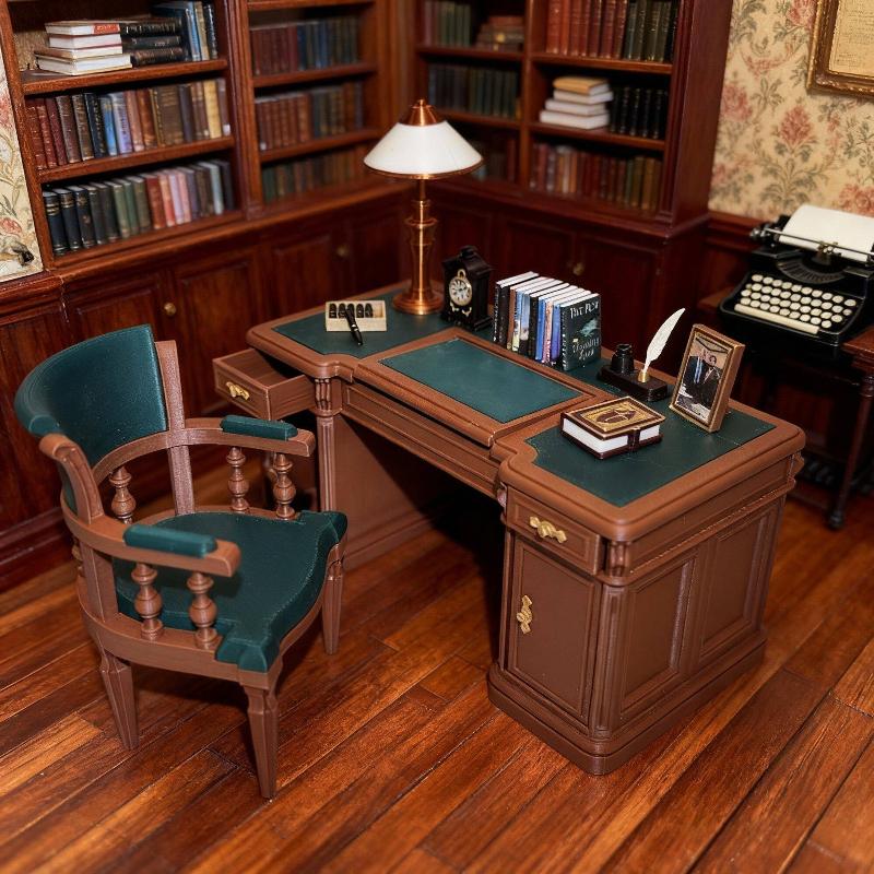 1:12 Scale Dollhouse Mini Vint - đánh giá và giá Office Furniture And Desks