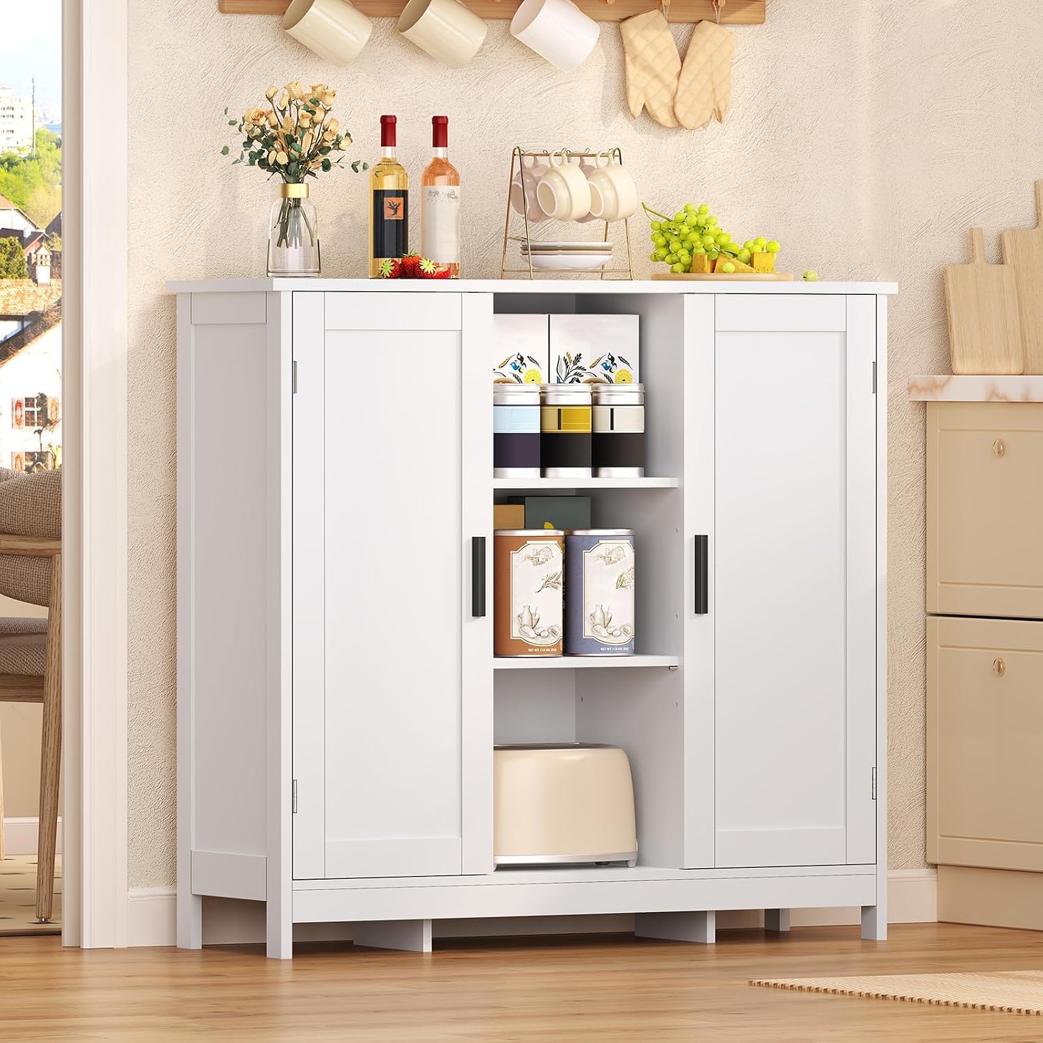 Storage Cabinet With Doors Sto - đánh giá và giá Credenza Office Storage