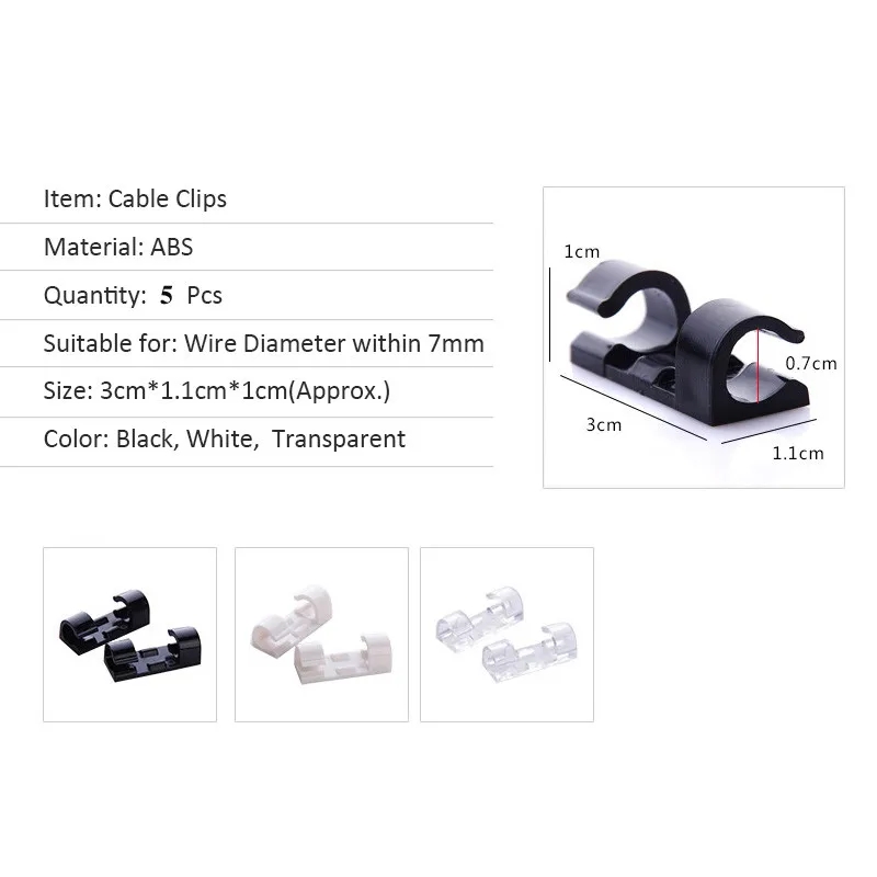 20Pcs Cable Organizer Clips Ca - đánh giá và giá Work Office Furniture