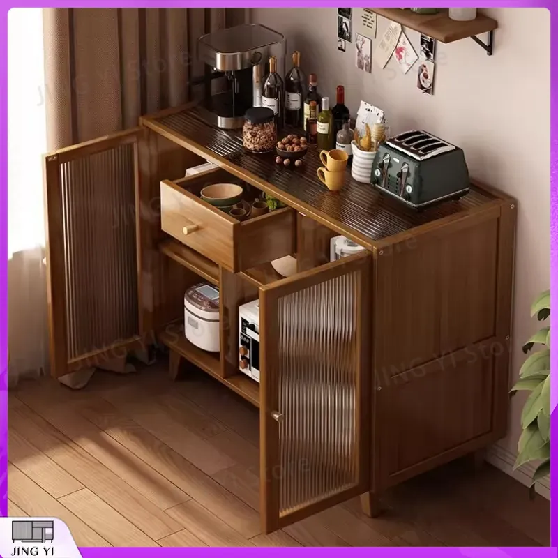 Wooden Kitchen Cabinet Buffet  - đánh giá và giá Credenza Office Storage