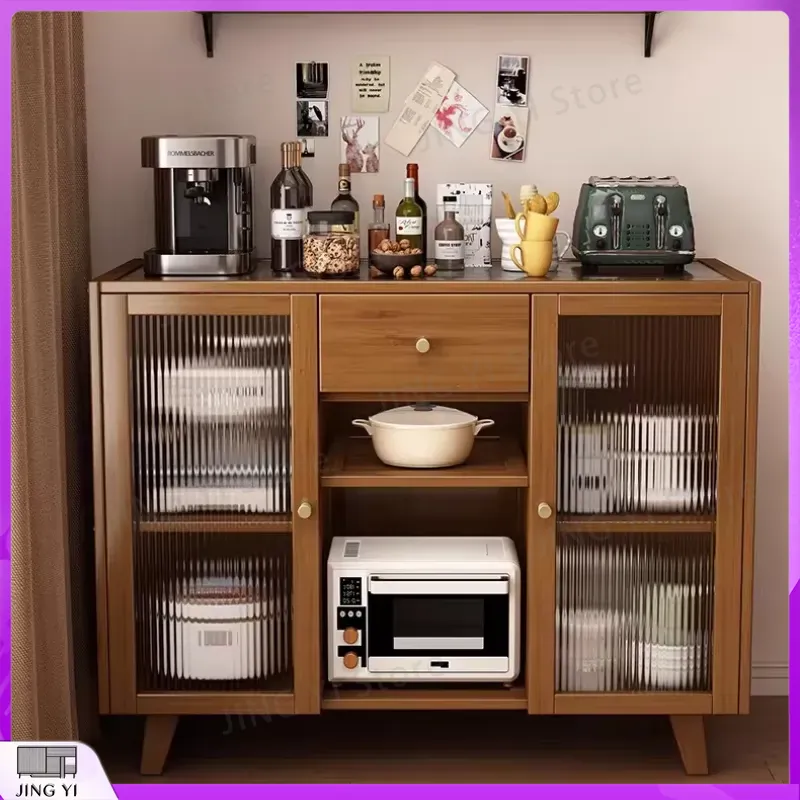 Wooden Kitchen Cabinet Buffet  - đánh giá và giá Credenza Office Storage
