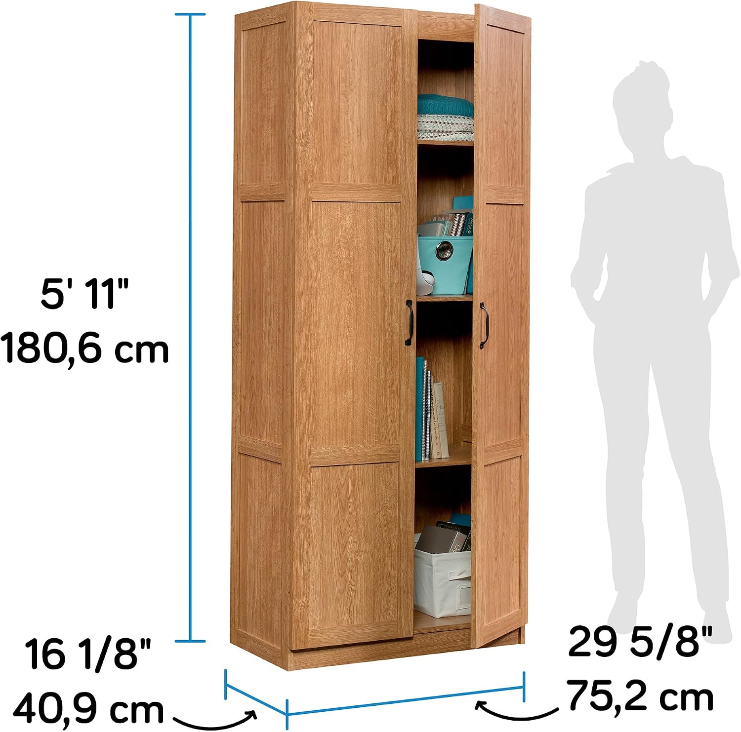 Tall Storage Cabinet, Freestan - đánh giá và giá Office Furniture Cabinets