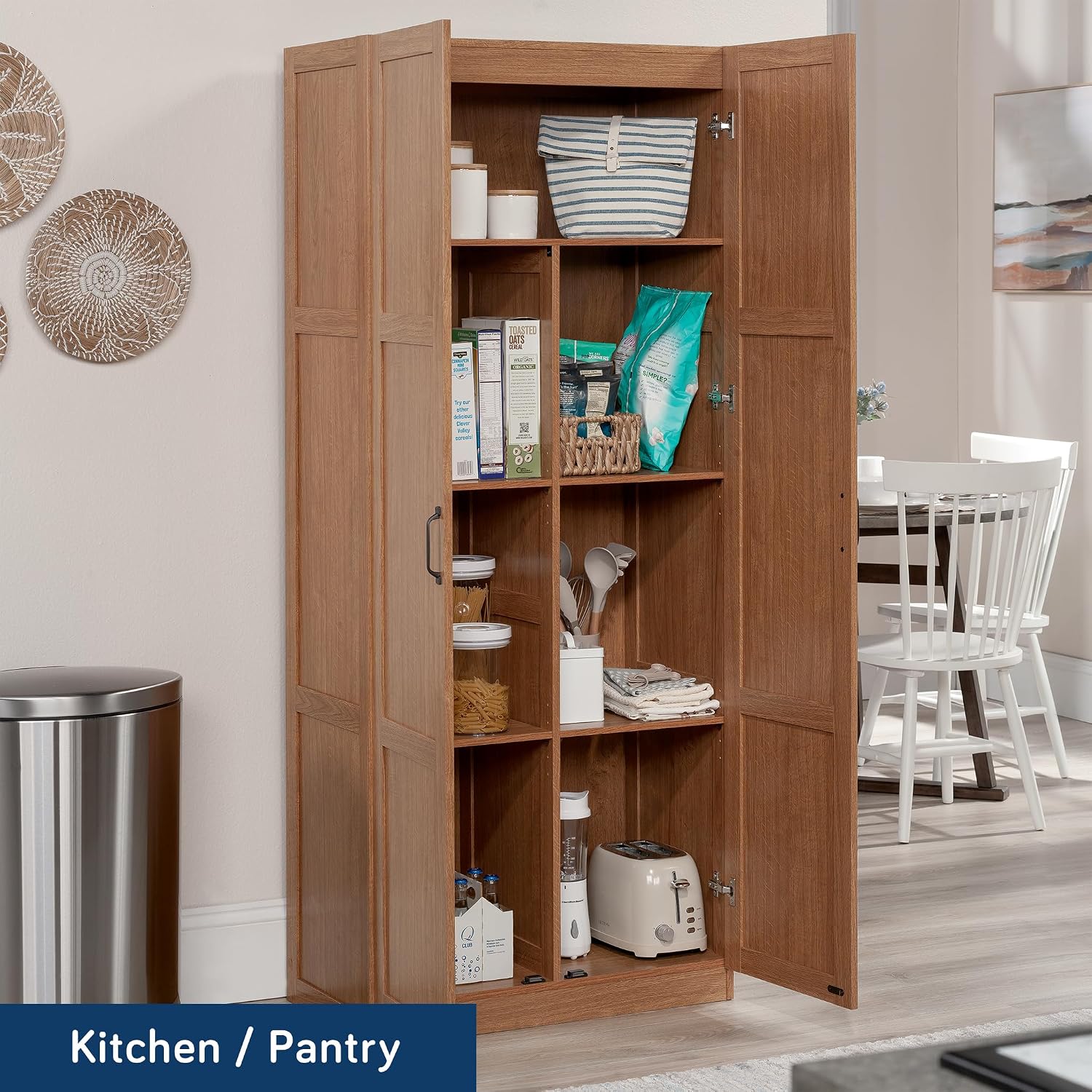 Tall Storage Cabinet, Freestan - đánh giá và giá Office Furniture Cabinets