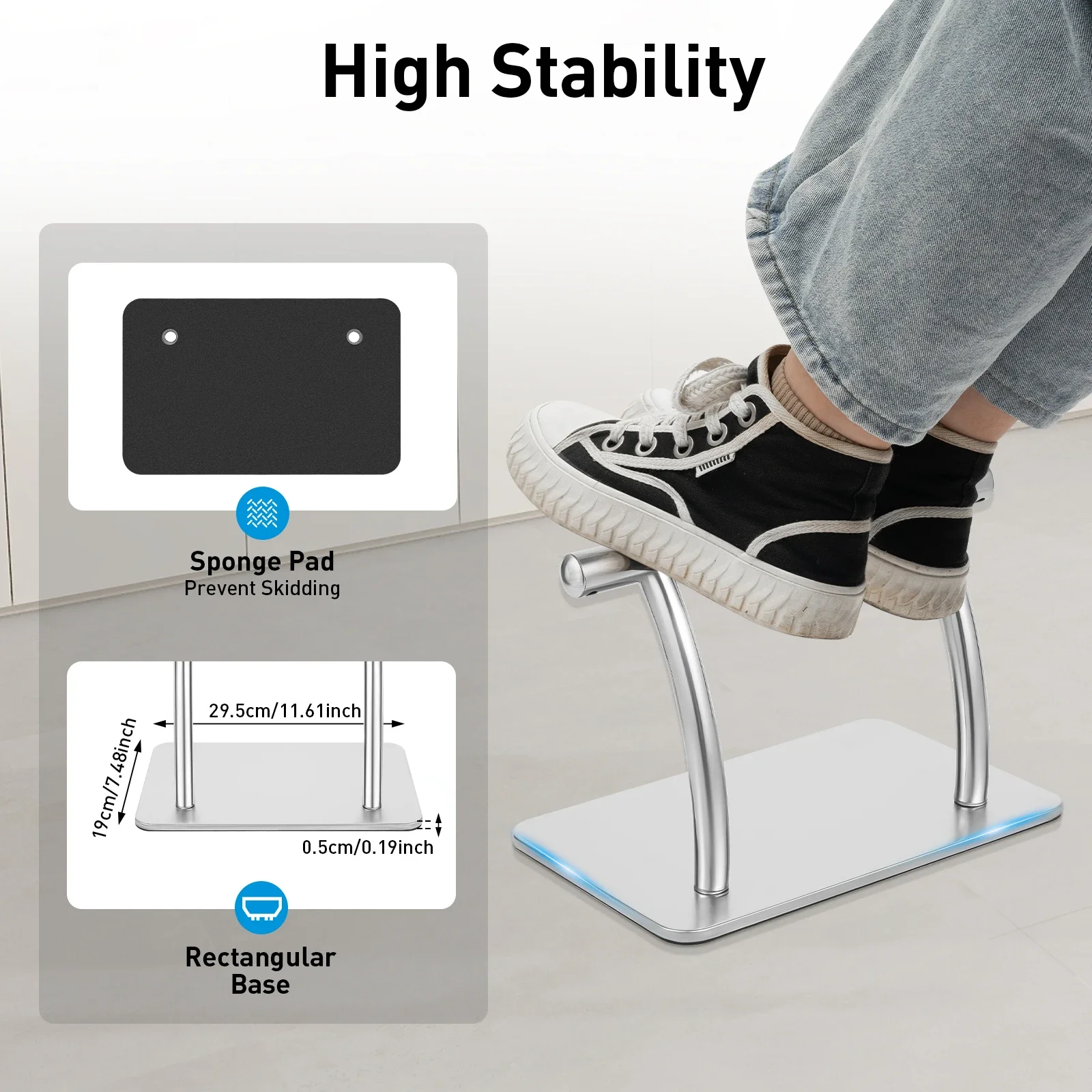 Stainless Steel Foot Rest for  - đánh giá và giá Work Office Furniture